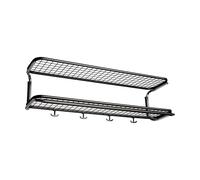 Essem Design Étagère à chapeaux Classic 650 noir/chrome. 2 niveaux. 90 cm
