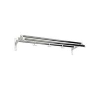 Essem Design Étagère à chapeaux Nostalgi 291 chrome. structure blanche