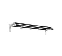 Essem Design Étagère à chapeaux Nostalgi 291 noir. structure blanche