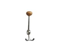 Essem Design Patère Oskar aluminium. bouton en chêne