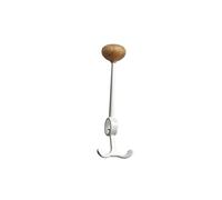 Essem Design Patère Oskar blanc. bouton en chêne