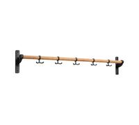 Essem Design Support mural avec crochets Nostalgi 100 cm Bambou-noir