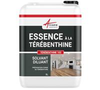 Essence à la térébenthine pour entretien bois, pierre, cuir... : TEREBENTHINE 102 - 5 L