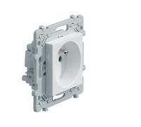 Hager Prise de courant Essensya WE100 2P+T 16 A SanVis sans vis Blanc
