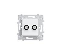 essensya prise TV double type F pour réseaux câblés (WE258)