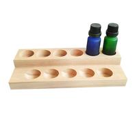 Essential Présentoir à 2 étages en bois de pin avec 11 compartiments, 21,8 x 8,5 x 4 cm
