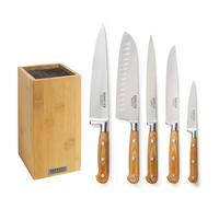 Essentiel - Bloc bambou de 5 couteaux de cuisine