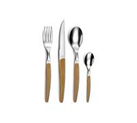 Amefa – Ménagère 24 couverts PRADEL ESSENTIEL Gamma Nature – Acier inox 18/0, Bois clair
