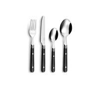 Amefa Ménagère Saxo Tube triangle 16 pièces – Acier inox 18/0, finition standard, noir