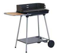 Essentielb - Barbecue Charbon Ebca3 Noir Gris Sur Pieds, 37x23 Cm