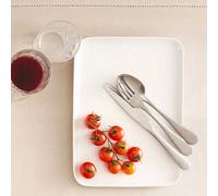 ESSENZIALE New Age Assiette plate rectangulaire en porcelaine 30x22 cm PORCELLANA BIANCA
