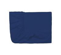 Essix - Drap Housse Royal Line Percale de Coton Bleu Nuit 120 x 190 cm