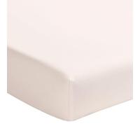 ESSIX - Drap Housse uni en Percale de Coton, Bonnet de 30cm, PREMIÈRE - 100 x 200 cm - Rose Lingerie - 80 Fils/cm² - Percale de Coton - Bonnet 30 cm - Entretien Facile