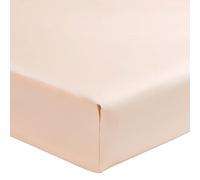 ESSIX - Drap Housse uni en Percale de Coton, Bonnet de 30cm, PREMIÈRE, 180 x 220 cm, Rose Ballerine