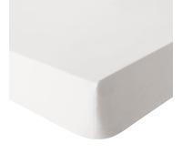 ESSIX, Drap Housse uni en Percale de Coton lavée, Delicate, 140 x 200 cm, Blanc