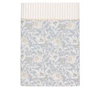 ESSIX - Drap Plat imprimé en Percale de Coton, ROSÉE Sauvage - 270 x 300 cm - Bleu Clair - Percale de Coton - 80 Fils/cm² - Entretien Facile