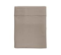 ESSIX - Drap Plat uni en Coton lavé, Soft Line - 240 x 300 cm - Biscuit - Coton - 57 Fils/cm² - Entretien Facile