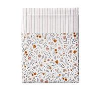 Essix Honoré Drap Plat, Coton, Orange Écureuil, 270 x 300 cm