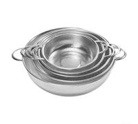 Essoreuse à pour salade 6 - Passoire Pliable Cuisine pour Fruits Légumes Riz - Tamis Fin Empilable Gain de Place 38cm