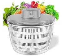 Essoreuse à Salade - 4 L - Bol en matériau alimentaire ABS/PP - Facile à Nettoyer - Gris