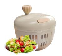 Essoreuse à salade - ABS+PC+PP+Silicone 4,5x14,5x12cm | Égouttoir à vaisselle pour séchoir à fruits domestique | Base antidérapante Bassin de nettoyage de fruits avec passoire pour une préparation