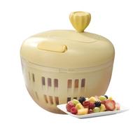 Essoreuse à salade - ABS+PC+PP+Silicone 4,5x14,5x12cm | Égouttoir à vaisselle pour séchoir à fruits domestique | Base antidérapante Bassin de nettoyage de fruits avec passoire pour une préparation