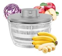 Essoreuse à salade - Automatique 4 L - Grande capacité - Déshydrateur multifonction - Bol, panier, couvercle