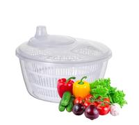 Essoreuse à salade - Déshydrateur de légumes de cuisine, essoreuse à salade de légumes | Panier d'égouttement pour fruits et légumes, déshydrateur rotatif pour cuisine, PP + PET, 22,8 x 12 x 17,5 cm