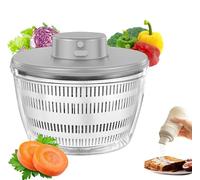 Essoreuse à Salade Electrique,4L Professionnelle Electrique Panier a Salade | Salad Spanier avec Couvercle et Saladier, Essoreuse Salade Automatique sans Fil, pour Laver et sèche les Salades, Laitu