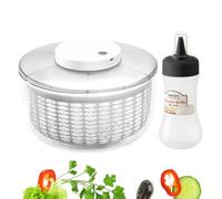 Essoreuse à salade électrique, 6 l, grande capacité, automatique, pour légumes, fruits, égouttoir, filtre à laitue, avec chargeur USB, bouteille souple de 350 ml pour la maison et la cuisine