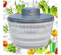 Essoreuse à salade électrique - AJW - 4 L - Rechargeable USB - Bol en matériau alimentaire ABS/PP