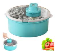Essoreuse à salade électrique et machine à laver, séchoir de cuisine | Bol de nettoyage de fruits, double fonction de lavage et de séchage, base antidérapante, idéal pour la préparation de la