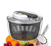 Essoreuse à Salade en avec Couvercle de déshydratation, Appuyez et tournez pour Un séchage Efficace des légumes Verts, Herbes, Baies et Fruits