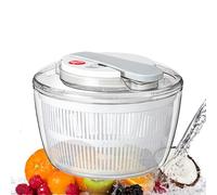 Essoreuse à Salade en avec Couvercle de déshydratation, Appuyez et tournez pour Un séchage Efficace des légumes Verts, Herbes, Baies et Fruits