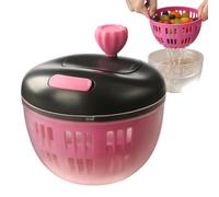 Essoreuse À Salade, Essoreuse À Salade Pliable, Washer Et Spinner, Rudure De Laitue Avec Panier Lavage Légumes Et Bol De Service,pour Les Voyages Pique-nique La Maison Drainant