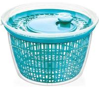 Essoreuse à salade - essoreuse à salade - sans BPA - saladier - ustensile de cuisine - XXL 5 litres - bol - barbecue - grillades (Bleu Atlantique)