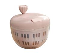 Essoreuse à Salade Manuelle 800ml - Petit Sécheur de Légumes et Fruits Compact - Panier Passoire avec Base Antidérapante - Idéal Camping et Petite Cuisine - Sans BPA