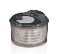 kela Essoreuse à salade avec couvercle 12099 23 cm DRY Salad Spinner, passoire en plastique, passoire pour légumes, fruits, penne, gris