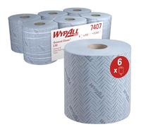 Essuyeurs en papier WypAll L10 General Clean Magasins & Points de vente 7407 - Rouleau à dévidage central pour les distributeurs Reach PLUS et Roll Control - 6 rouleaux de 500 essuyeurs en papier (3 0