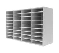Estabeter Organiseur de bureau, 36 compartiments pour documents, grand bac à courrier, organisateur de bureau, bacs de rangement pour bureau, porte-dossiers pour la maison, système de rangement 61