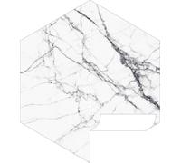 ESTAhome sticker mural marbre noir et blanc 140 x 161 cm