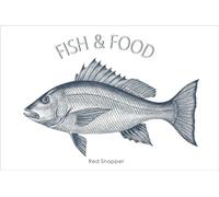 ESTAhome sticker mural poisson bleu 70 x 46.5 cm