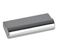 ESTAMP Poignée Acca LA 32 mm - Poignée de meuble largeur 48 mm - Petite poignée de tiroir en zinc moulé sous pression Chromé poli