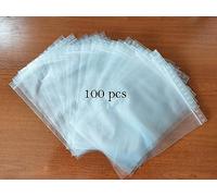 ESTENAT | lot de 100 Sachets Zip Refermables 30 X 40 CM | Sachet Plastique transparent à fermeture Zip | Sac de congélation | Sachets Transparents convient aux produits alimentaires