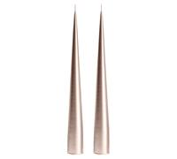 ester & erik Bougie conique ester & erik 34 cm Lot de 2 métallique Champagne 94