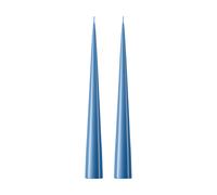 ester & erik Bougie cônique ester & erik 37 cm Lot de 2 lacquées Moon blue 37