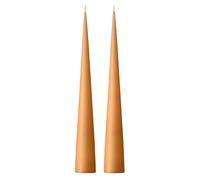 ester & erik Bougie cônique ester & erik 37 cm Lot de 2 mat Abricot foncé 19