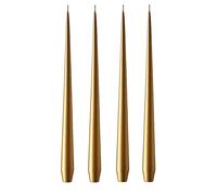 ester & erik Bougie ester & erik 32cm Lot de 4 métallique Gold