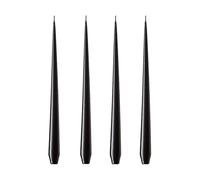 ester & erik Bougie ester & erik Lot de 4 laquée raw black. 42 cm
