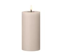 ester & erik Bougie LED bloc Ester & Erik 22 Linen Grey. 15cm